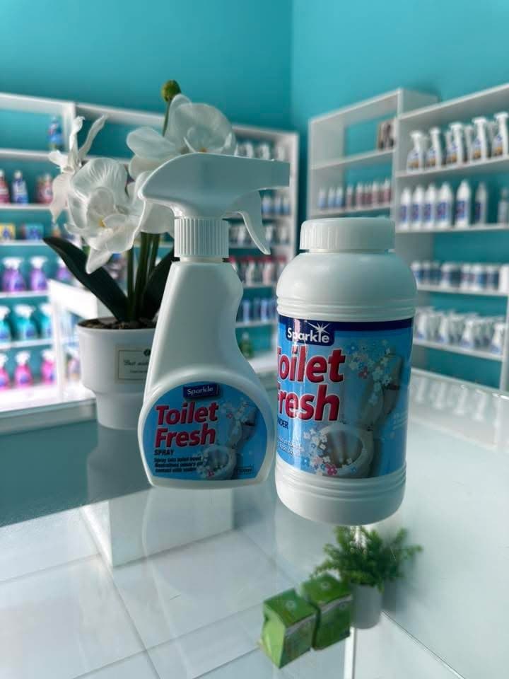 Sparkle Toilet Fresh Spray & Powder Combo